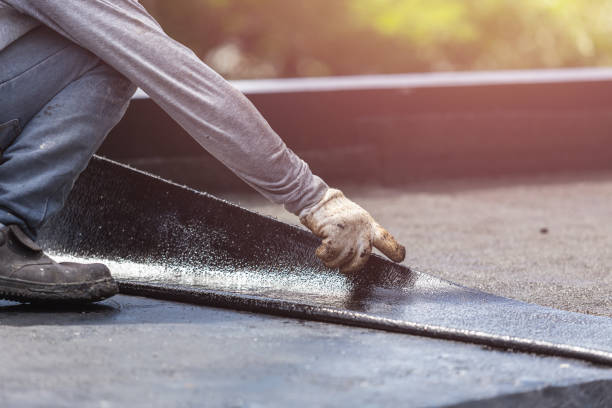 Professional Waterproofing technician working in Guilford, IN